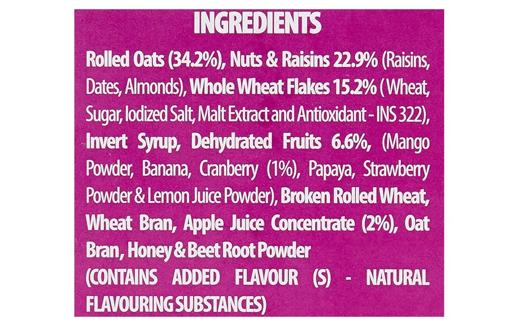 Bagrry's Crunchy Muesli Fruit & Nut With Cranberries   Box  480 grams